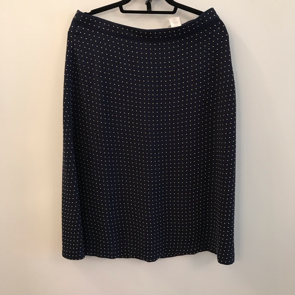 Michael Kors - Gold studded navy blue skirt - 8 - Picture 2 of 5